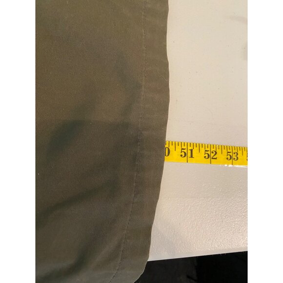 Jos. A. Bank Olive Green Trench Coat w/ Belt Brown Corduroy Collar - Picture 10 of 14